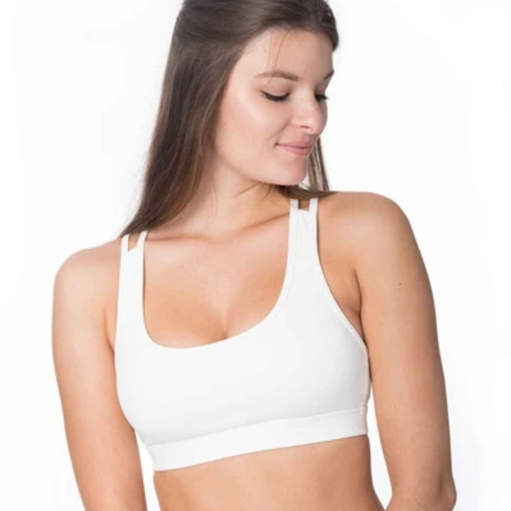 P'tula Sariya "Live It Up" Sports Bra - White